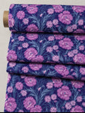 Midnight Bloom – Premium Cotton Tana Lawn (3.5 Meters)