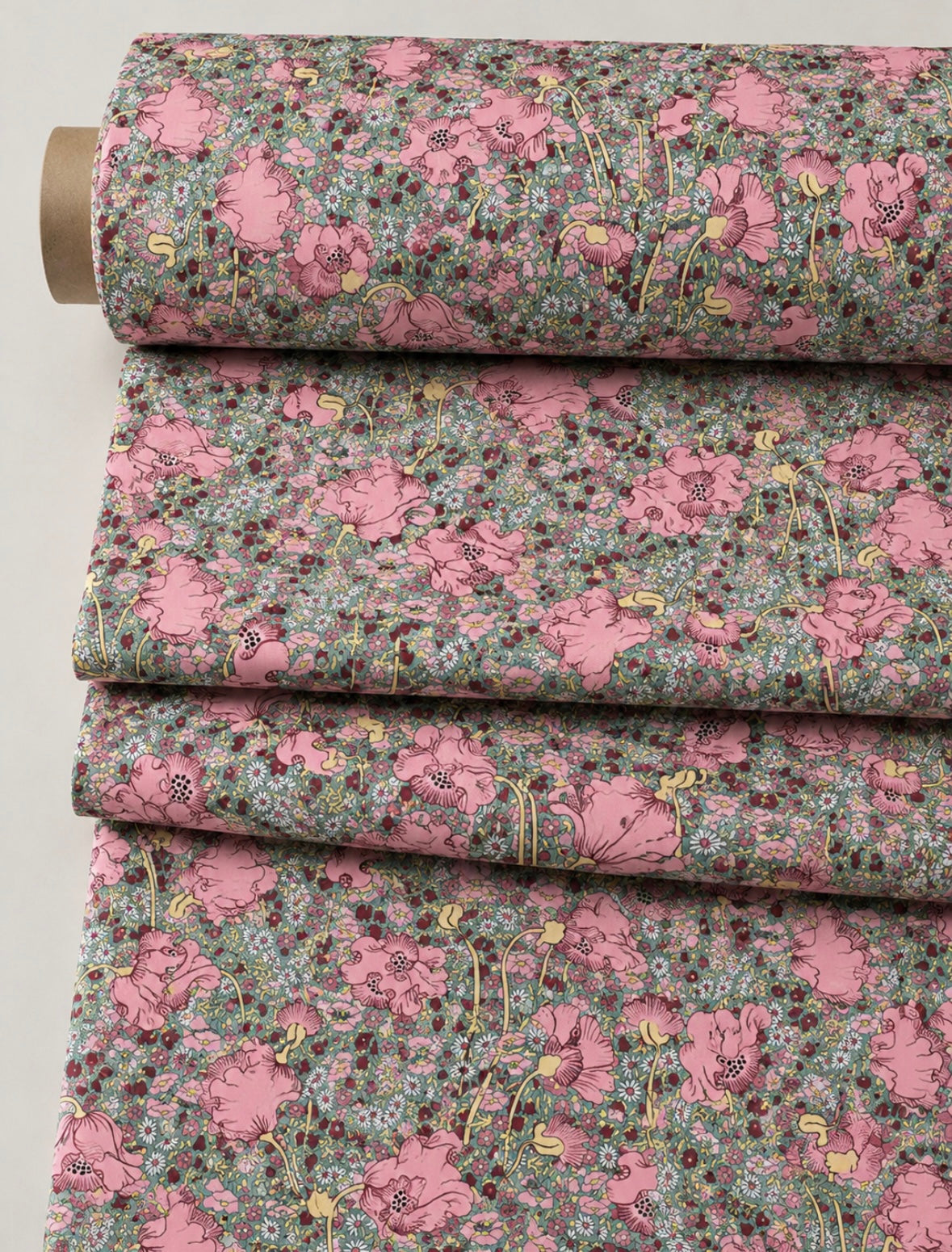 Blush Meadow – Premium Cotton Tana Lawn (3.5 Meters)