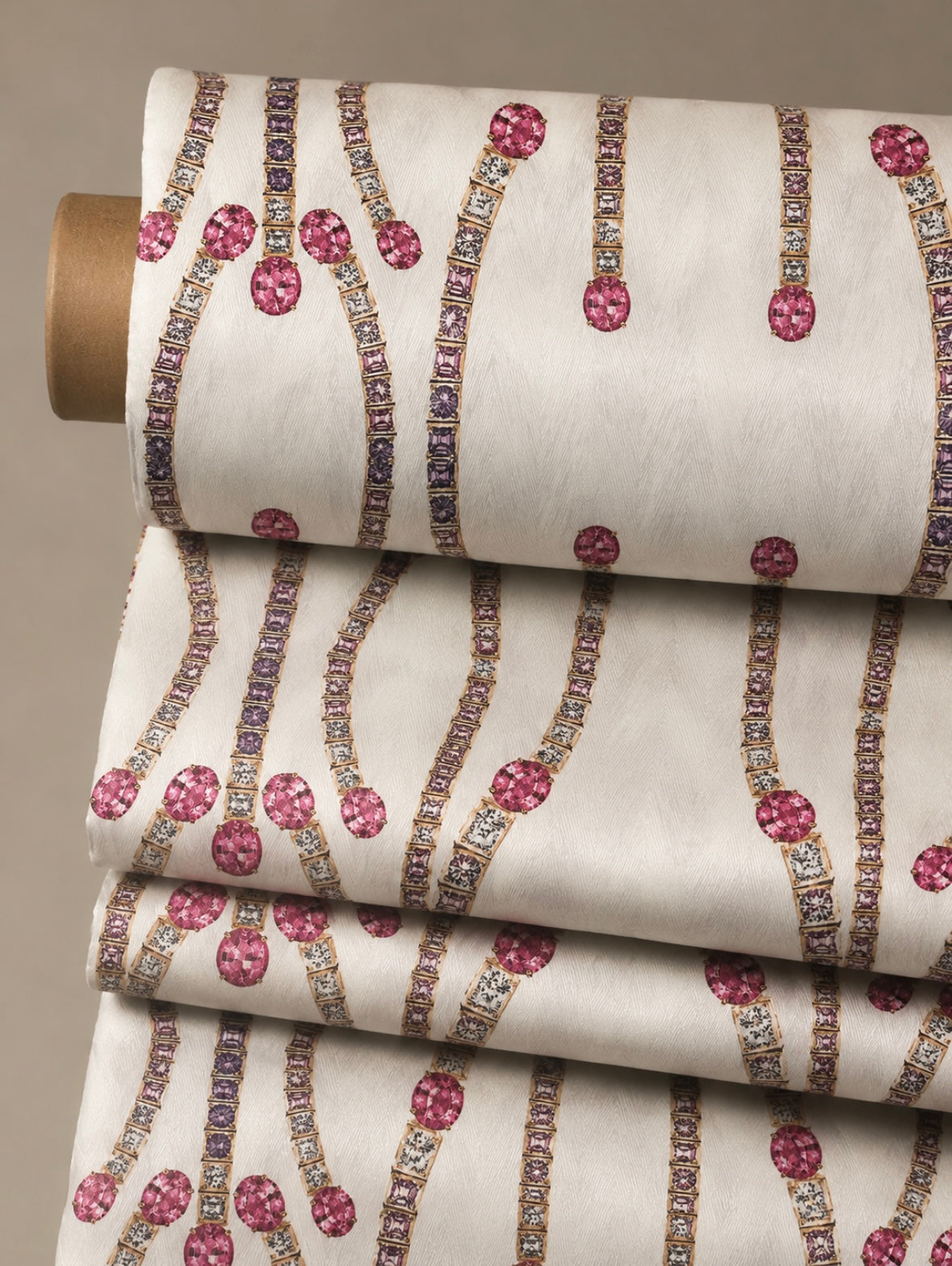 Jewel Garland – Premium Jacquard Fabric (3.5 Meters)